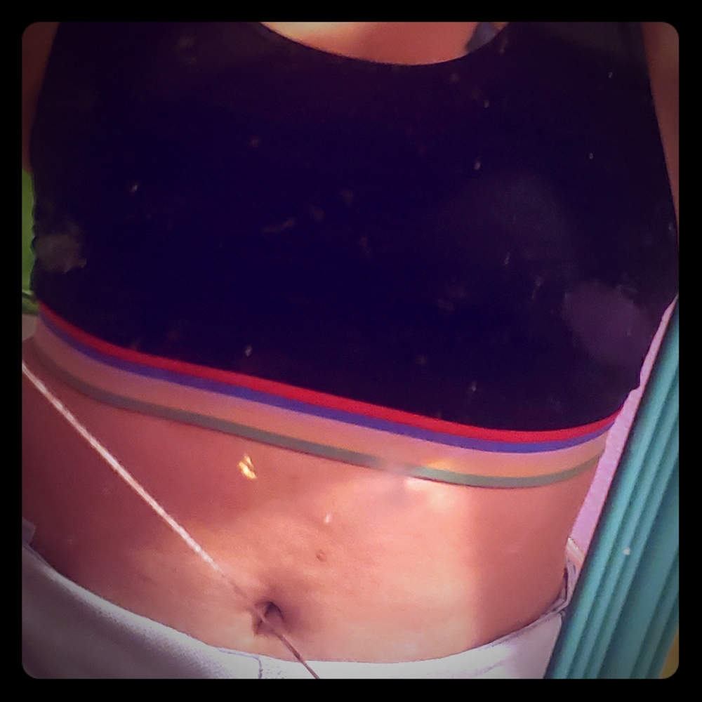RAINBOW BAND SPORTS BRA
